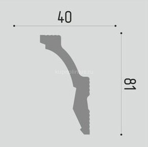 Заказать Потолочный плинтус 81х40 мм Де-Багет Декор ДП 18/90 белый 2 м Заказать Потолочный плинтус 81х40 мм Де-Багет Декор ДП 18/90 белый 2 м