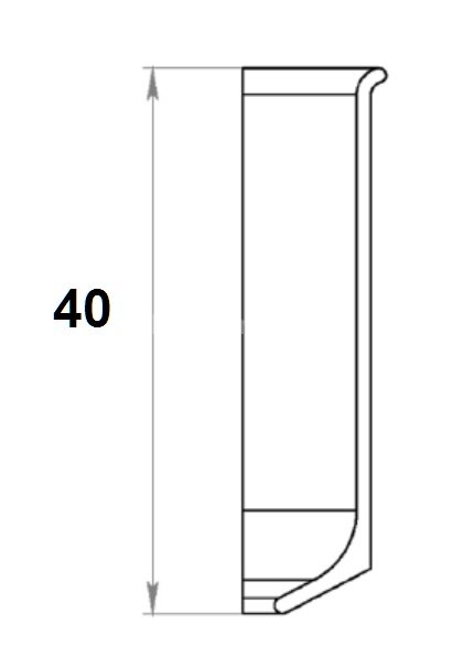 Заказать Уголок внутренний для напольного плинтуса Мега-Трейд ЛП-40ув Чёрный 