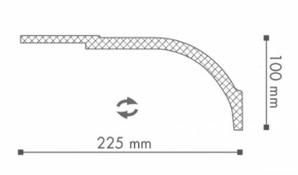 Заказать Карниз NMC Wallstyl WT22 225х105 2 м 