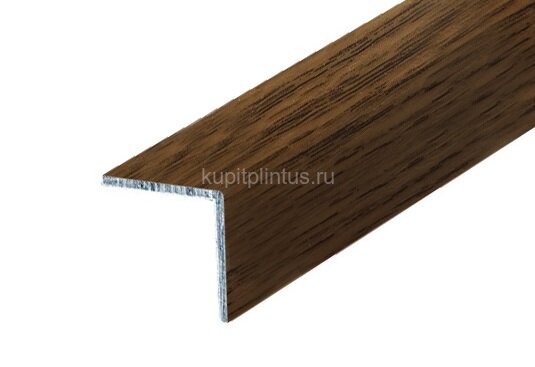 Заказать Уголок 15х15 мм алюминиевый Л Темный дуб (ламинированный) 2,7 м Заказать Уголок 15х15 мм алюминиевый Л Темный дуб (ламинированный) 2,7 м
