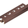 Профиль для плитки П-образный закладной латунный 10х10 мм NEEXY PVL31-05 ANTCL антик медь светлая 2.7м