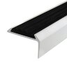 Заказать Порог угловой с черной резиновой вставкой Д01 Серебро НЕ 2,7 м Заказать Порог угловой с черной резиновой вставкой Д01 Серебро НЕ 2,7 м