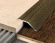 Порог разноуровневый из алюминия С1 КР Бронзовый антик (порошковая эмаль) 2,7 м