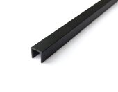 Алюминиевый П-профиль 12х12 мм П-12х12-34 черный муар 2.7 м Алюминиевый П-профиль 12х12 мм П-12х12-34 черный муар 2.7 м