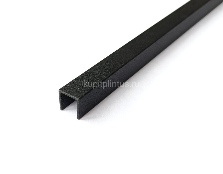 Заказать Алюминиевый П-профиль 12х12 мм П-12х12-34 черный муар 2.7 м Заказать Алюминиевый П-профиль 12х12 мм П-12х12-34 черный муар 2.7 м