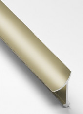 Профиль алюминиевый для плитки внутренний 10 мм Gunsen PV30-13 песок блестящий 2,7 м