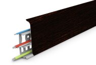 Плинтус напольный пластиковый 55 мм Идеал Деконика Д-П55 303 венге темный 2,2 м