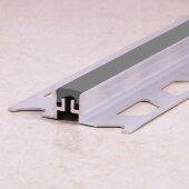 Алюминиевый компенсационный профиль с резиновой вставкой ПО-114 Серый 2,7 м Алюминиевый компенсационный профиль с резиновой вставкой ПО-114 Серый 2,7 м