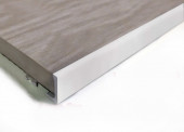 Гибкий алюминиевый профиль L-образный 12 мм PV06-03 Серебро блестящее 2,7 м