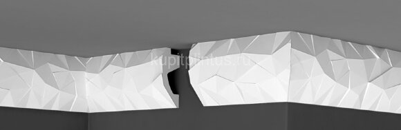 Заказать Потолочный плинтус 113х39 мм Де-Багет Декор ДП 19/120 белый 2 м 