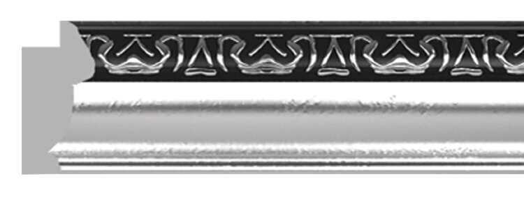 Заказать Цветной молдинг Decomaster Эрмитаж 807-63 Серебро-черный 40х20х2900 мм Заказать Цветной молдинг Decomaster Эрмитаж 807-63 Серебро-черный 40х20х2900 мм