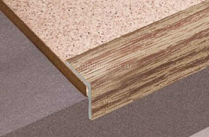 Заказать Угловой порог из декорированного алюминия Д19 КД Дуб светлый 2,7 м Заказать Угловой порог из декорированного алюминия Д19 КД Дуб светлый 2,7 м