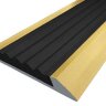 Заказать Порог противоскользящий с черной вставкой Д15 Золото КЕ (анодированный) 2,7 м Заказать Порог противоскользящий с черной вставкой Д15 Золото КЕ (анодированный) 2,7 м