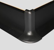 Комплект уголков внешних (2 шт.) для напольного плинтуса Effector Q63 черный