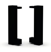 Заглушки для плинтуса с кабель-каналом 80 мм Мега-Трейд 9142з черный