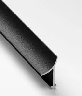 Профиль алюминиевый для плитки внутренний 10 мм Gunsen PV30-18 черный матовый 2,7 м