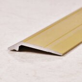 Порог разноуровневый из алюминия ПО-32х10 золото матовое 2,7 м Порог разноуровневый из алюминия ПО-32х10 золото матовое 2,7 м