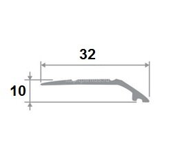 Заказать Порог разноуровневый из алюминия ПО-32х10 золото матовое 2,7 м Заказать Порог разноуровневый из алюминия ПО-32х10 золото матовое 2,7 м