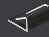 Алюминиевый L-профиль 12 мм PV03-18 черный матовый 2,7 м