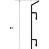 Заказать Напольный плинтус алюминиевый 70 мм ПТ-70 черный 3 м Заказать Напольный плинтус алюминиевый 70 мм ПТ-70 черный 3 м