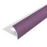 Внешний профиль ПВХ для плитки 10 мм Cezar 135 Сиреневый 2,5 м