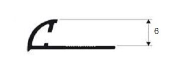 Заказать Профиль С-образный (угол внешний) из латуни Progress PJOC 06 латунь хромированная 2,7 м 