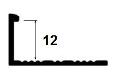 Заказать Гибкий алюминиевый профиль L-образный 12 мм PV06-06 Бронза матовая 2,7 м 