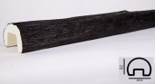 Декоративная балка из полиуретана 75х100 мм Уникс Ретро Р1 Темная олива 3 м