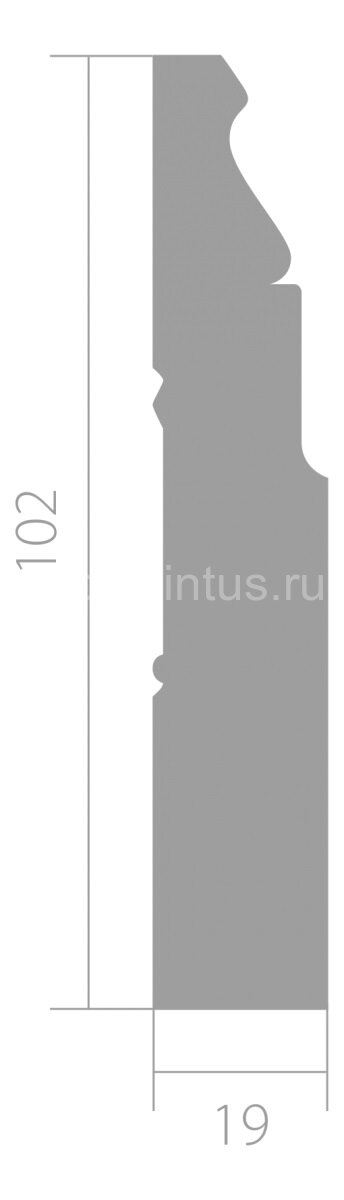 Заказать Плинтус напольный ЛДФ 19х102 мм Ultrawood Base 5032 2,44 м 