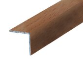 Уголок 30х30 мм алюминиевый Л Темный бук (ламинированный) 2,7 м Уголок 30х30 мм алюминиевый Л Темный бук (ламинированный) 2,7 м