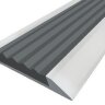 Заказать Порог противоскользящий с серой вставкой Д15 Серебро НЕ (анодированный) 2,7 м 