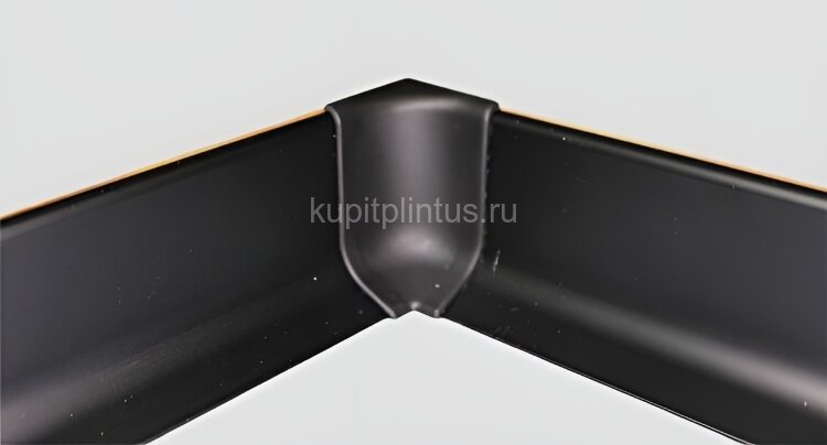 Заказать Комплект уголков внутренних (2 шт.) для напольного плинтуса Effector Q63 черный 