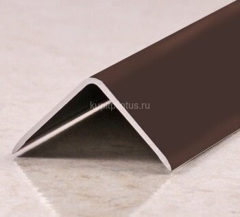 Заказать Алюминиевый уголок 20х20 мм PV63-39 коричневый Ral 8011 2,7 м 