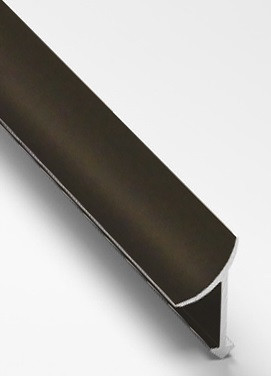 Заказать Профиль алюминиевый для плитки внутренний 10 мм Gunsen PV30-10 коричневый матовый 2,7 м 