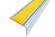 Заказать Профиль угловой алюминиевый противоскользящий со вставкой из термоэластопласта Стандарт 38х20 мм Алюминий-Желтый 2,7м 