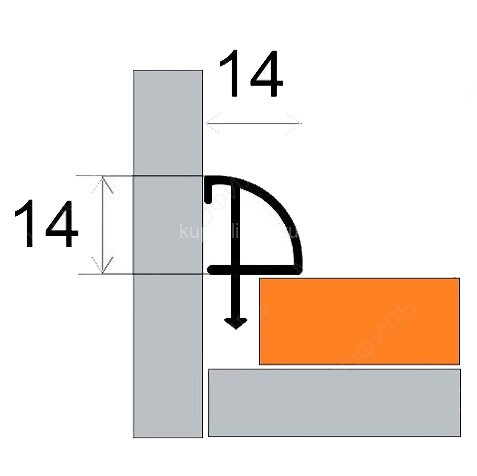Заказать Внутренний угловой профиль алюминиевый 14х14 мм MP 69 46-Дуб дымчатый 2,7 м Заказать Внутренний угловой профиль алюминиевый 14х14 мм MP 69 46-Дуб дымчатый 2,7 м