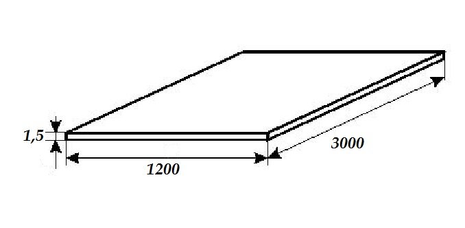 Заказать Лист из алюминия Квинтет АМГ2НР 1200х3000х1,5 мм 