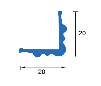 Заказать Уголок фигурный ПВХ вспененный 20х20 Асви 220 Белый 2,7 м Заказать Уголок фигурный ПВХ вспененный 20х20 Асви 220 Белый 2,7 м