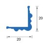 Заказать Уголок фигурный ПВХ вспененный 20х20 Асви 220 Белый 2,7 м Заказать Уголок фигурный ПВХ вспененный 20х20 Асви 220 Белый 2,7 м