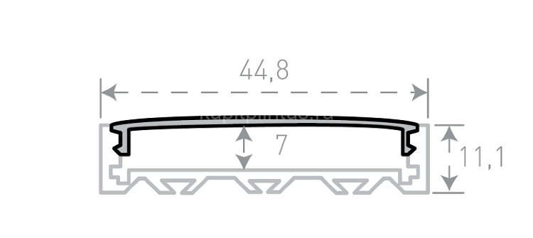 Заказать Профиль накладной прямоугольный SWG WD4411 для светодиодной ленты 2 м Заказать Профиль накладной прямоугольный SWG WD4411 для светодиодной ленты 2 м