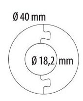 Заказать Розетка для труб Cezar D18 цвет 274 под дерево (упаковка 2 штуки) 