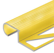 Профиль для ступеней овальный (ZET OWAL) алюминий PV49-04 золото матовое 2,7 м Профиль для ступеней овальный (ZET OWAL) алюминий PV49-04 золото матовое 2,7 м