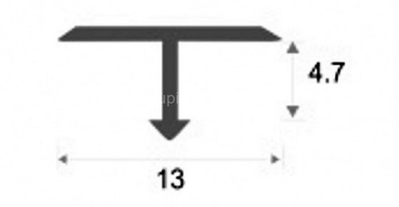 Заказать Алюминиевый Т-образный профиль ПТ-13/5 бронза матовая 2,7 м Заказать Алюминиевый Т-образный профиль ПТ-13/5 бронза матовая 2,7 м