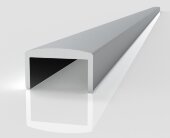 Алюминиевый П-профиль ПП-0701 Перило 13 х 25 под стекло 20 мм 3 м
