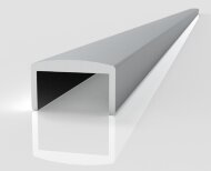Алюминиевый П-профиль ПП-0701 Перило 13 х 25 под стекло 20 мм 3 м
