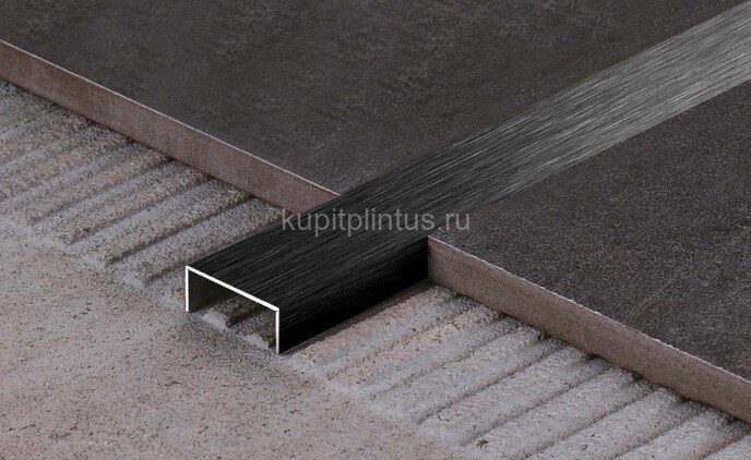 Заказать Стальной П-образный профиль 10х10 FSUP10-BS черный сатинированный 2,7м Заказать Стальной П-образный профиль 10х10 FSUP10-BS черный сатинированный 2,7м