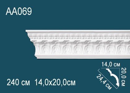 Заказать Потолочный плинтус с орнаментом Перфект AA069 200х244х140 мм 2,4 м Заказать Потолочный плинтус с орнаментом Перфект AA069 200х244х140 мм 2,4 м