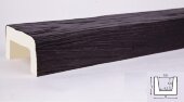 Декоративная балка из полиуретана 70х90 мм Уникс Модерн М9 Венге 3 м