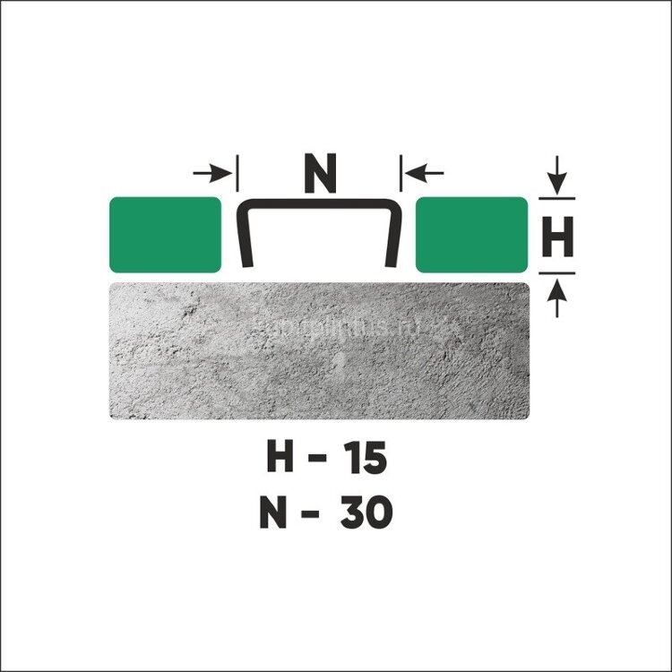 Заказать Стальной П-профиль 15х30 мм FUB 15х30 P полированная сталь 2,7 м 