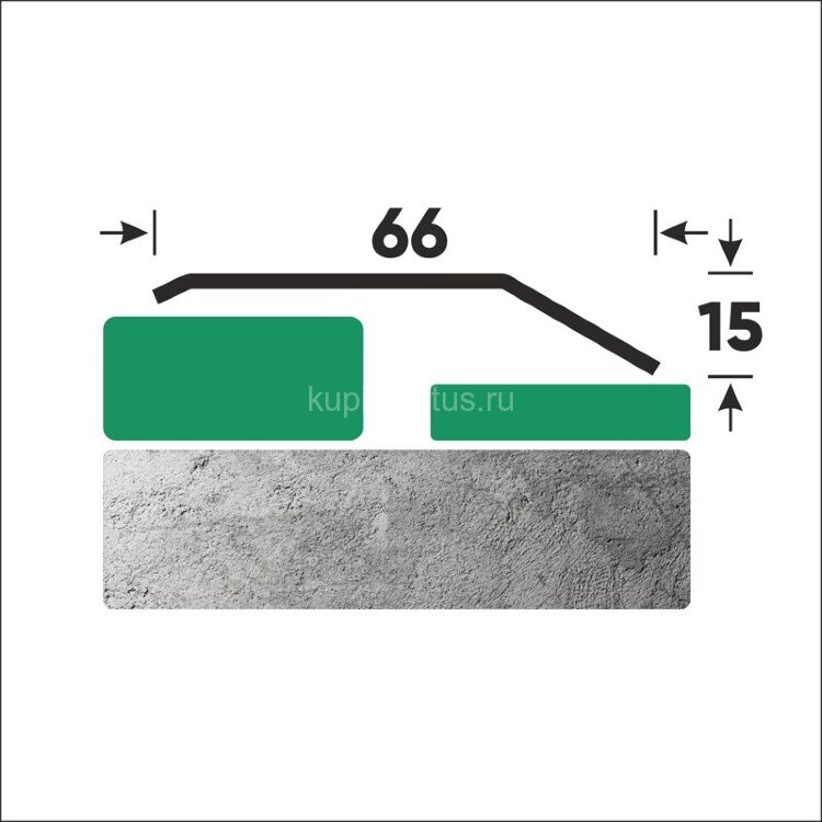 Заказать Стальной порог разноуровневый 66x15 мм FAP 15 M сатинированная сталь 2,7 м Заказать Стальной порог разноуровневый 66x15 мм FAP 15 M сатинированная сталь 2,7 м